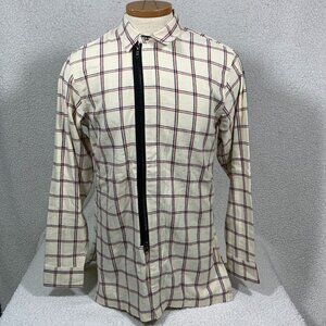 Fairplay Los Angeles Men’s Cotton Flannel Zip Up Shirt Jacket size M Streetwear